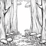 Enchanted Magic Forest Coloring Pages 2