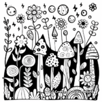 Enchanted Magic Forest Coloring Pages 3