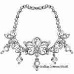 Enchanting Anklet Jewelry Coloring Pages 4