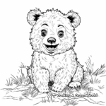 Enchanting Fairy-Tale Kawaii Bear Coloring Pages 2