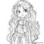 Enchanting Fairy Tale Princess Coloring Pages 2