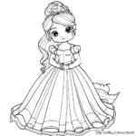 Enchanting Fairy Tale Princess Coloring Pages 4
