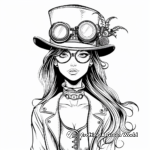 Enchanting Steampunk Fairy Tale Coloring Pages 1