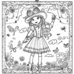 Enchanting Steampunk Fairy Tale Coloring Pages 2