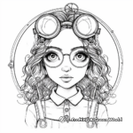 Enchanting Steampunk Fairy Tale Coloring Pages 3
