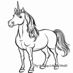 Enchanting Unicorn Coloring Pages 1
