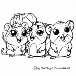 Endearing Littlest Pet Shop Hamsters Coloring Pages 2