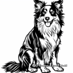 Endearing Welsh Collie Coloring Pages 1
