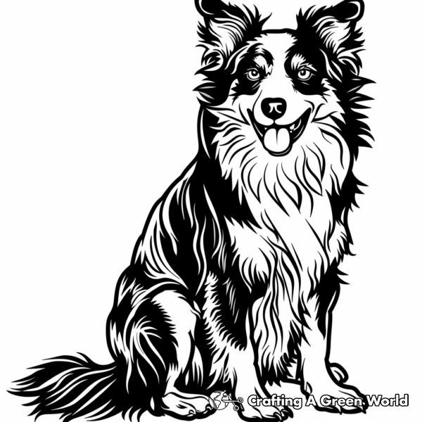 Collie Coloring Pages - Free &amp; Printable!