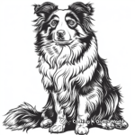 Endearing Welsh Collie Coloring Pages 2