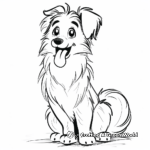 Endearing Welsh Collie Coloring Pages 3