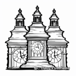 England's Big Ben Bell Coloring Pages 4