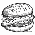 English Breakfast Hot Dog Coloring Pages 4