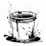 Enticing Acrylic Paint Pot Coloring Pages 2