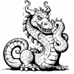 Epic Greek Hydra Dragon Coloring Pages 3