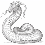 Epic Greek Hydra Dragon Coloring Pages 4