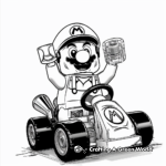 Epic Lego Mario Kart Coloring Pages 1