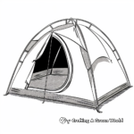Exciting Camping Tent Coloring Pages 2