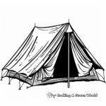 Exciting Camping Tent Coloring Pages 3
