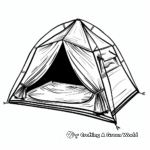 Exciting Camping Tent Coloring Pages 4