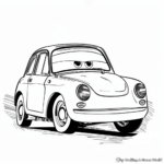 Exciting Cars Movie Coloring Sheets 1