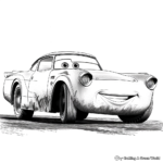Exciting Cars Movie Coloring Sheets 3