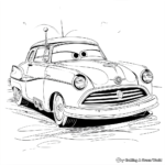 Exciting Cars Movie Coloring Sheets 4