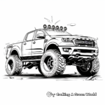 Exciting Ford Ranger Pickup Coloring Pages 1