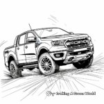 Exciting Ford Ranger Pickup Coloring Pages 4