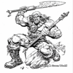 Exciting Golden Axe Hero Coloring Pages 3