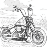 Exciting Harley Davidson Bobber Coloring Pages 2