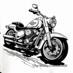 Exciting Harley Davidson Bobber Coloring Pages 3