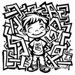 Exciting Hope Graffiti Art Coloring Pages 1
