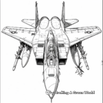 Exciting Jet Fighter Coloring Pages 1