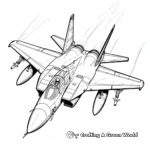 Exciting Jet Fighter Coloring Pages 4