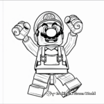 Exciting Lego Mario Action Scene Coloring Pages 4