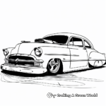 Exciting Lowrider Hot Rod Coloring Pages 1