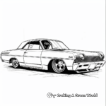 Exciting Lowrider Hot Rod Coloring Pages 2