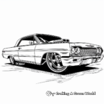 Exciting Lowrider Hot Rod Coloring Pages 3