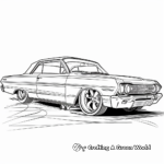 Exciting Lowrider Hot Rod Coloring Pages 4