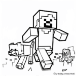 Exciting Minecraft Coloring Pages 2