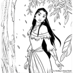 Exciting Pocahontas Adventure Coloring Pages 3