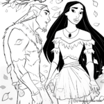 Exciting Pocahontas Adventure Coloring Pages 4