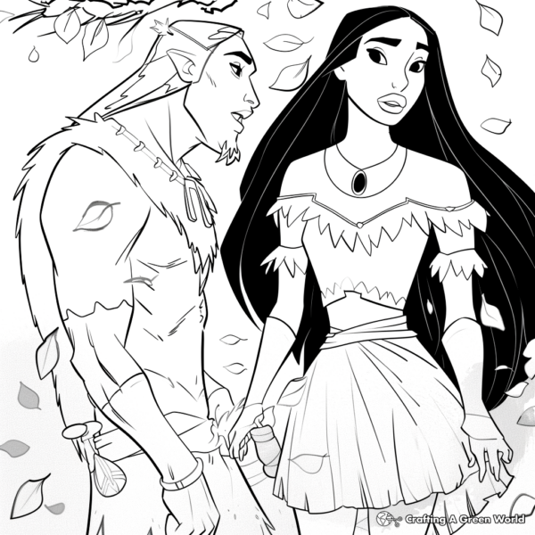 Pocahontas Coloring Pages - Free &amp; Printable!