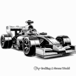 Exciting Race Car Lego Coloring Pages 1