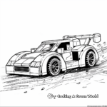 Exciting Race Car Lego Coloring Pages 2