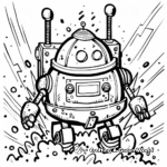 Exciting Robot Adventure Coloring Pages 3