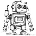 Exciting Robot Adventure Coloring Pages 4