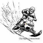Exciting Snowmobile Racing Coloring Pages 3