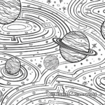 Exciting Space Exploration Maze Coloring Pages 2
